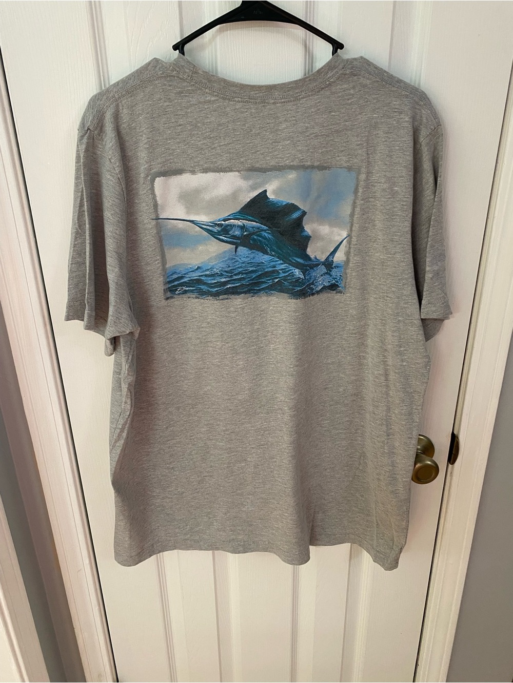 Huk Grey Short-Sleeve Sailfish Graphic Tee